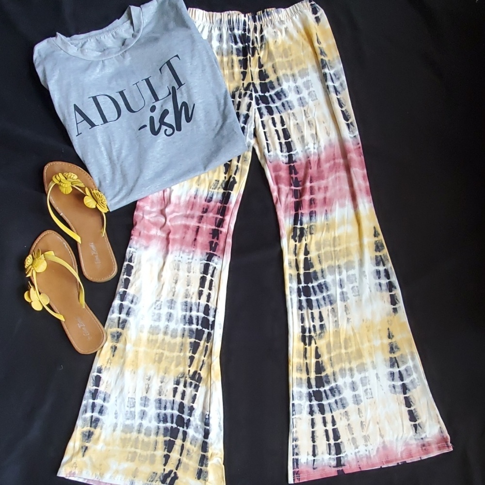 Fashionable tie dye pants